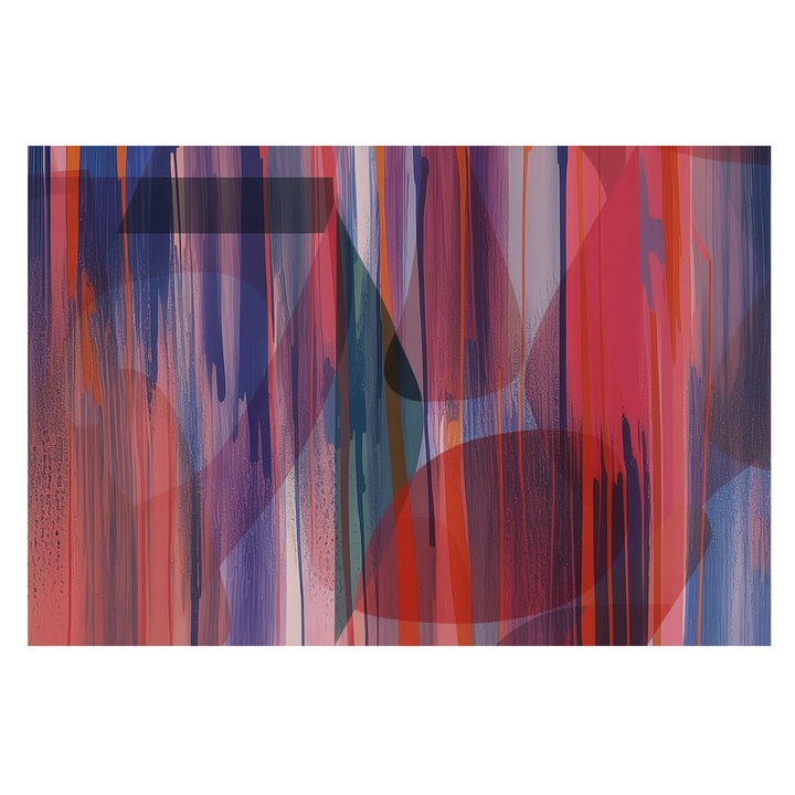 Fotótapéta Falra, Tulup, Szivárvány csíkok, Piros, 104 x 70 cm, Nem Szőtt, Klasszikus, 010100060020000284989