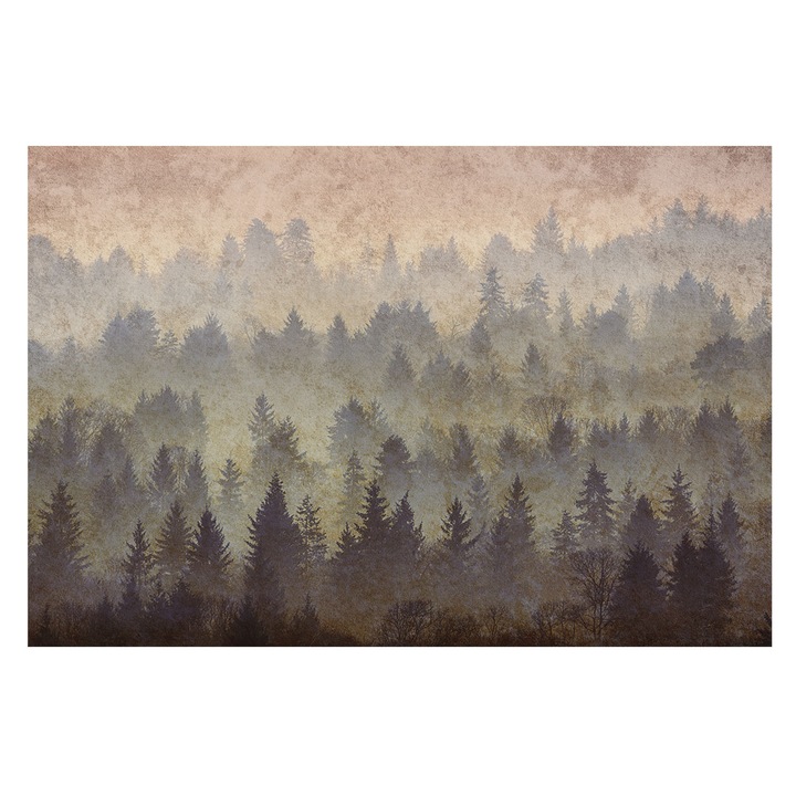 Tapet de Perete, Tulup, Ceata de padure, Gri, 104 x 70 cm, Premium, Design Modern, 010100060020000285161