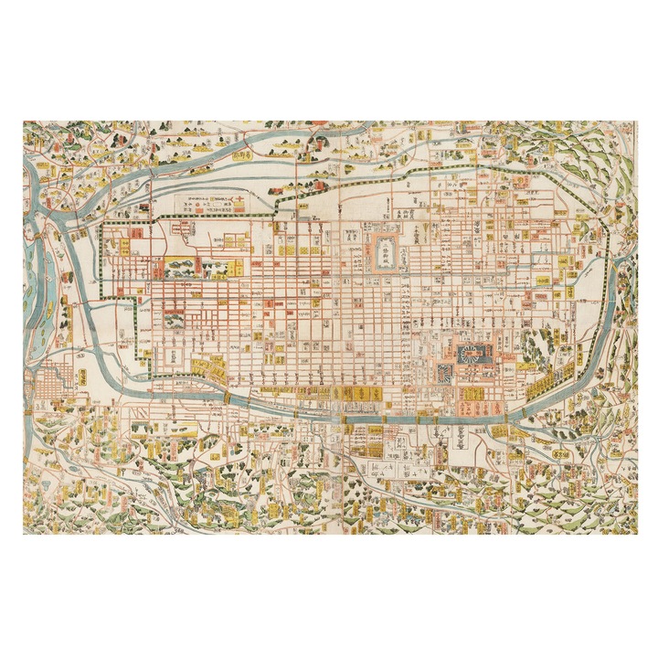 Tapéta Vlies Fali Dekoráció, Tulup, Antik térkép, Bézs, 104 x 70 cm, Nem Szőtt, Könnyen Felszerelhető, 010100060020000285502