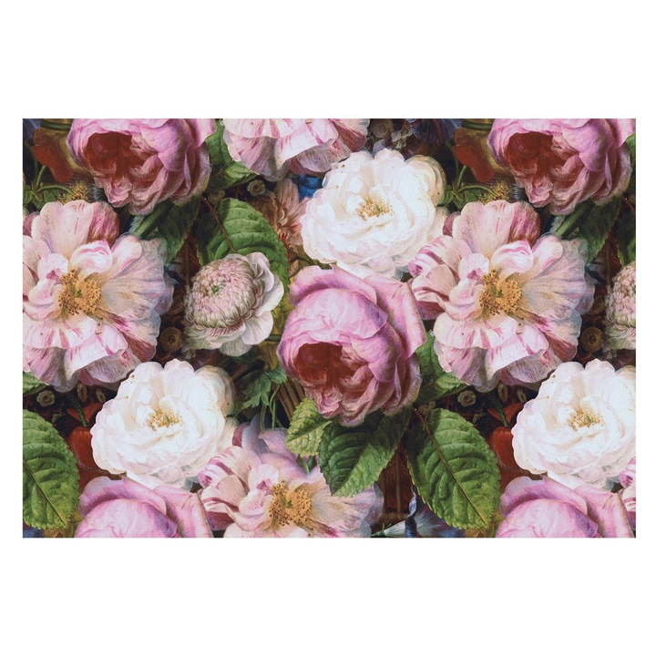 Fotótapéta Falra, Tulup, Virágos elegancia, Rózsaszín, 152 x 104 cm, Vlies, Nappaliba, Szobába, 010100060030000013365