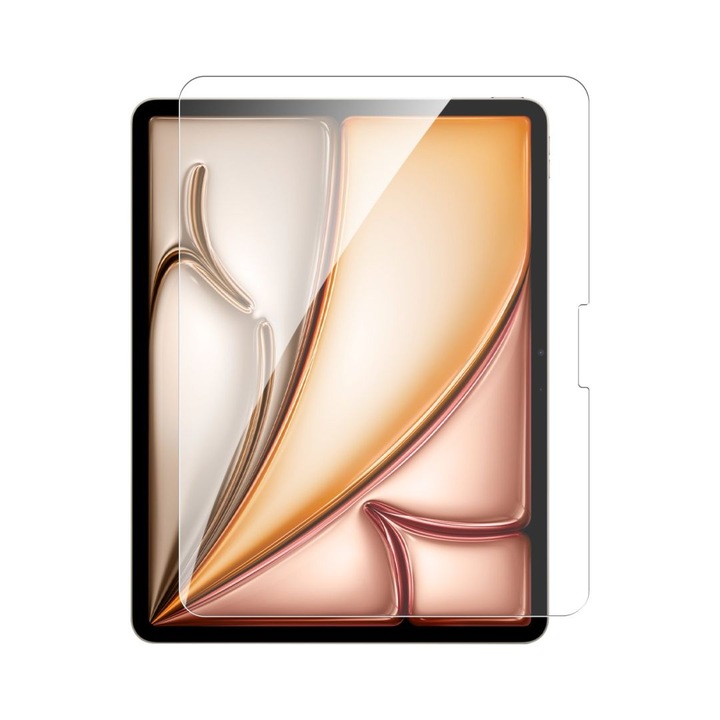 Edzett üveg kijelzővédő, Dviced, iPad Air 13 inch, pormentes applikátor, 283737