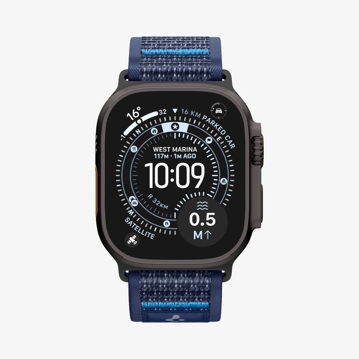 Spigen Athlex Air 2 Active Band for Apple Watch 49mm/46mm/45mm/44mm Navy Blue, 303466, Okosóra kiegészítő