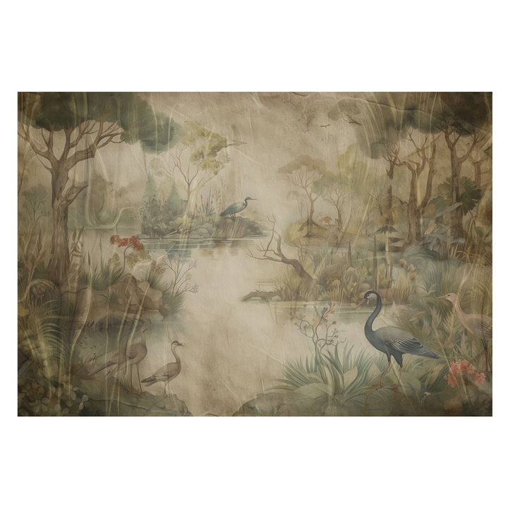 Fotótapéta Falra, Tulup, Erdei jelenet, Bézs, 152 x 104 cm, Nem Szőtt, Előszobába, Nappaliba, 010100060030000285340