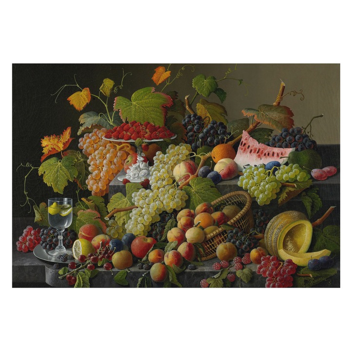 Fotótapéta Falra, Tulup, Gyümölcsösszetétel, Fehér, 152 x 104 cm, Nem Szőtt, Modern Tapétatekercs, 010100060030000285408