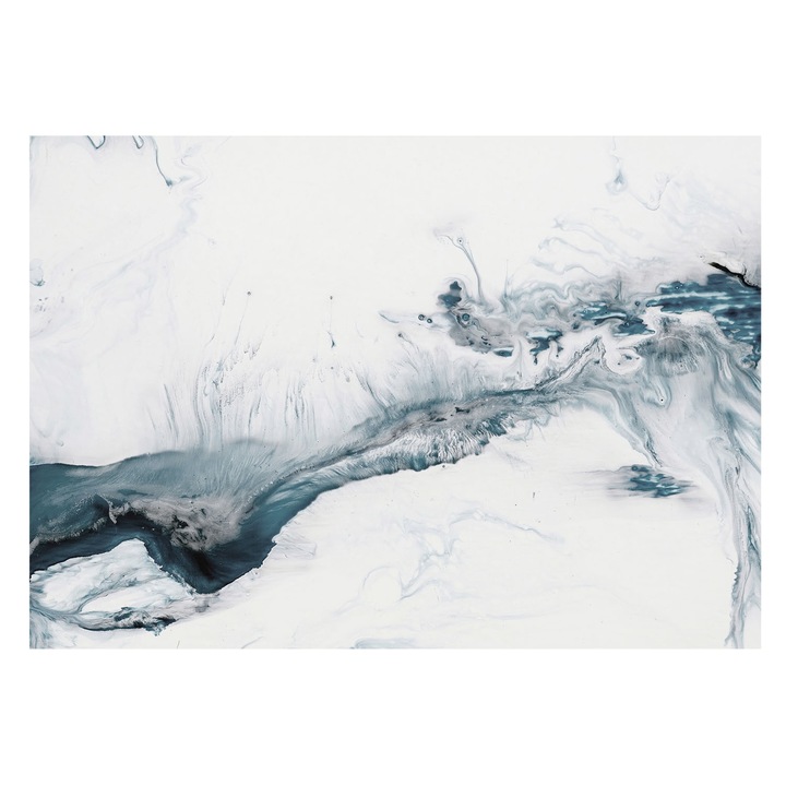 Tapet Tulup, Eleganță abstractă, Alb, 208x146cm, Vinil, Interior