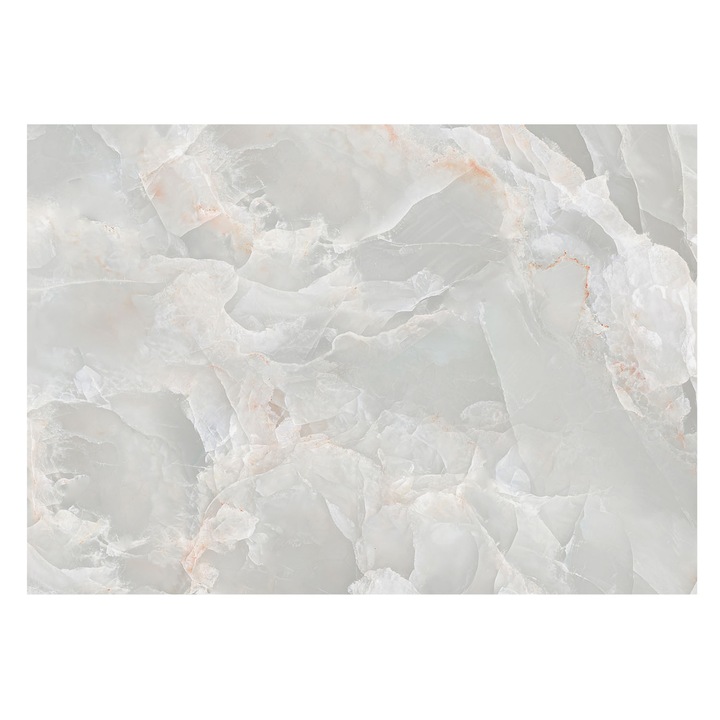 Dekor Tapéta, Tulup, Márvány textúra, Fehér, 208 x 146 cm, Nem Szőtt, Előszobába, Nappaliba, 010100060040000282609