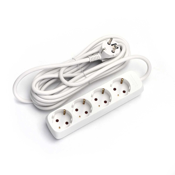Разклонител за мрежа с 4 гнезда, 1.5 метра Aigostar 3 x 1mm 3680 W