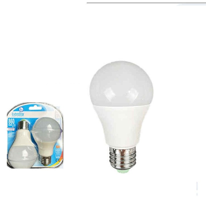 Becuri LED economice, cu puteri selectabile de la 4W (34W) la 15W (100W), pachet de 2 bucăți E27 - 9W