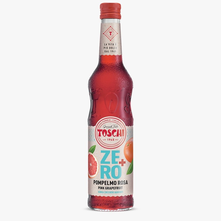 Sirop Grapefruit Pompelmo Rosa Zero, fara zahar adaugat Toschi, 560ml