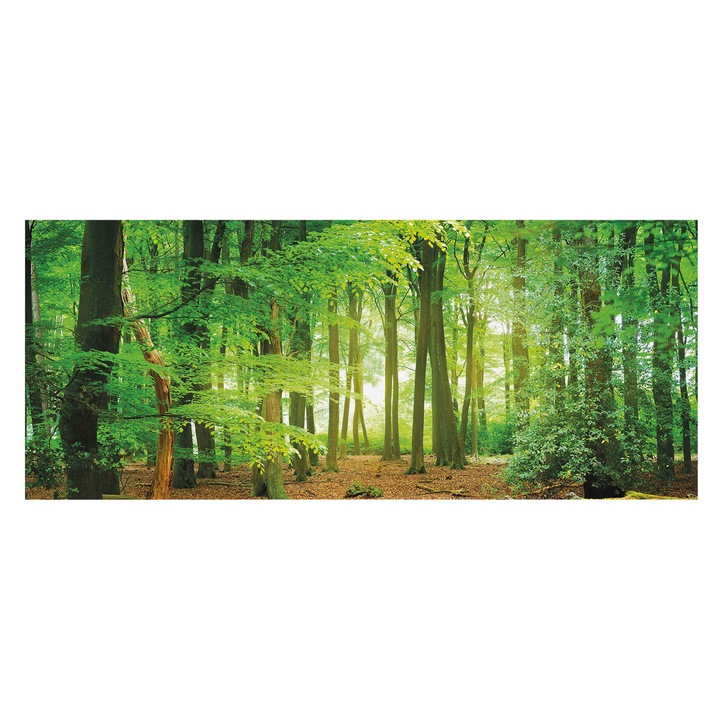 Rola Tapet Vlies De Perete, Tulup, Padurea verde, Verde, 250 x 104 cm, Lavabil, Adeziv Puternic, 010100060050000034572