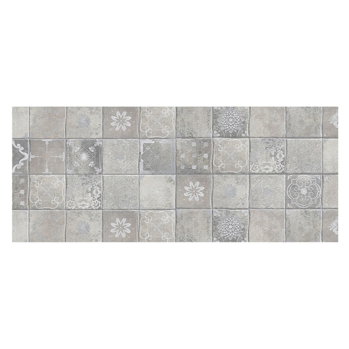 Tapet Vinilic Pentru Perete, Tulup, Modele subtile, Gri, 250 x 104 cm, Art Deco, Cu Model, 010100060050000282523