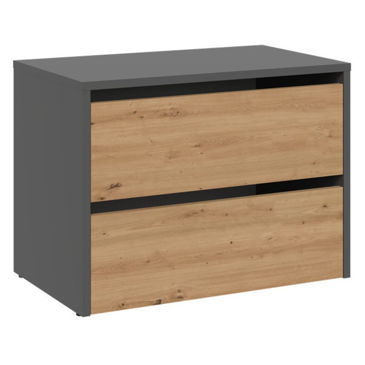 MIX Modo cipősszekrény, antracit-tölgy