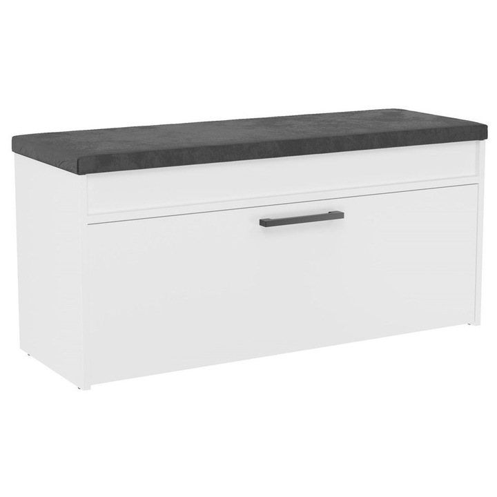 Parma cipőtároló pad, fehér