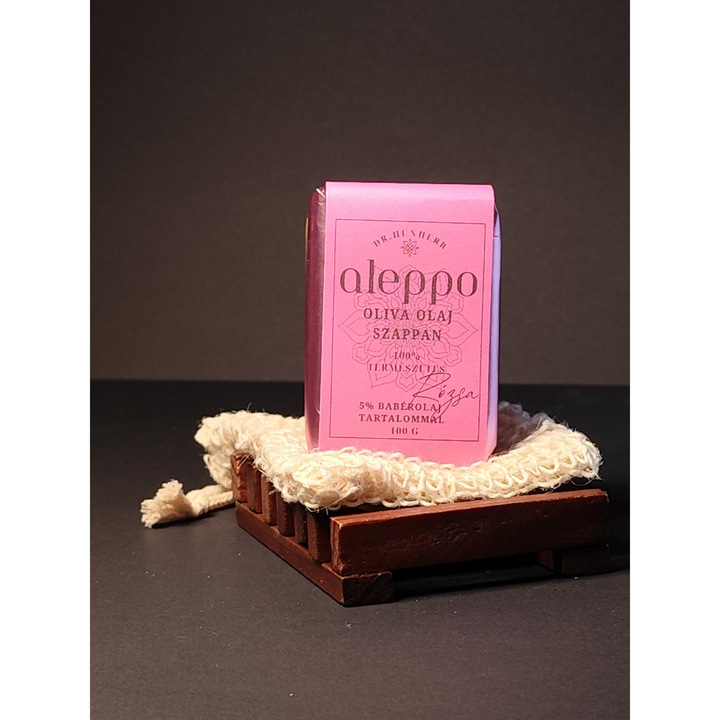 Алепски сирийски сапун, 5% лаврово масло, РОЗА, 200 гр