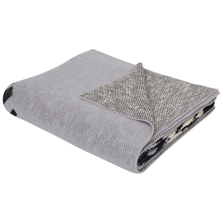 Patura Matta Bumbac 130 x 170 cm Gri