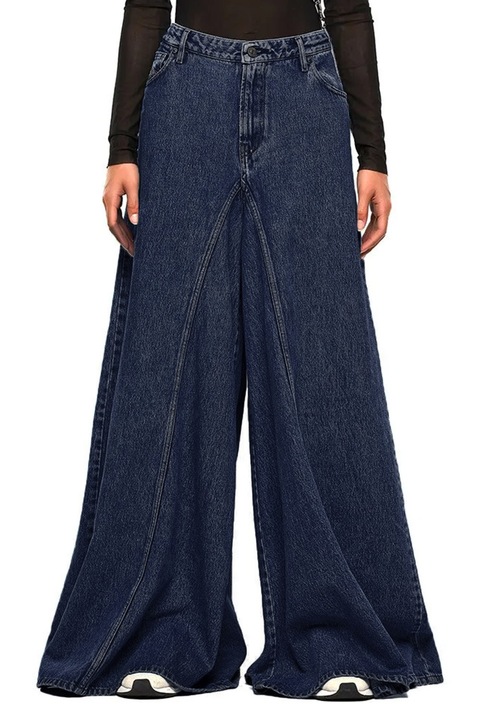 Blugi de damă Diesel Spritzz 16121-53, Bootcut Flare, Bumbac, Albastru, Albastru inchis