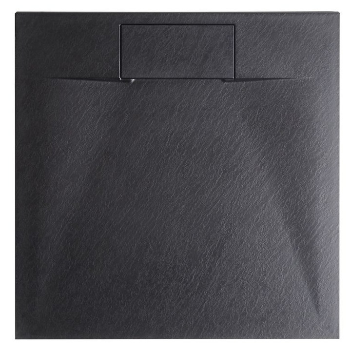 Cadita de dus Azzurro 80 x 80 x 3 cm Negru
