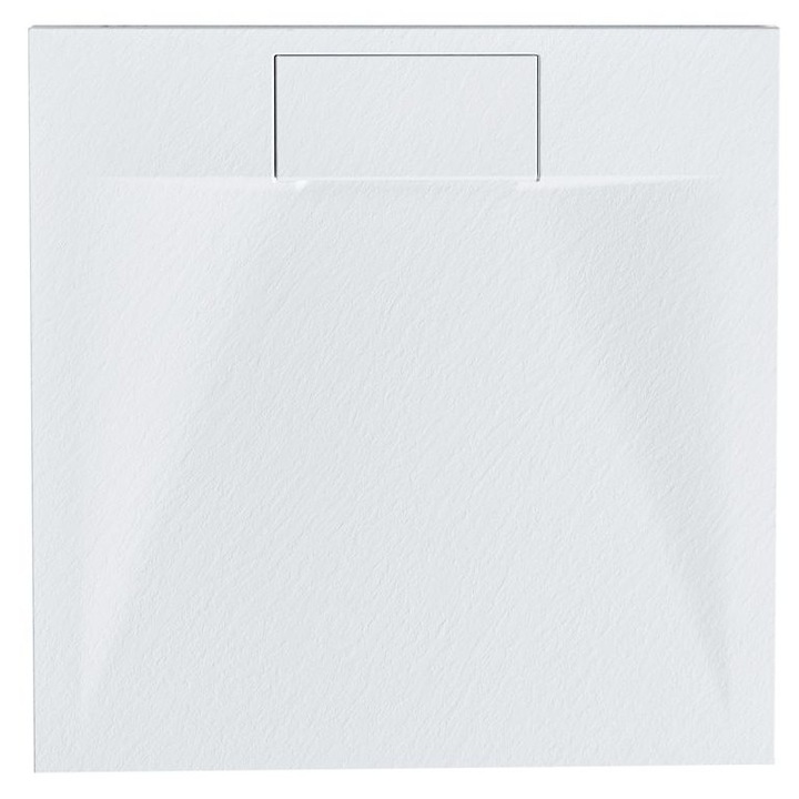 Cadita de dus Azzurro 80 x 80 x 3 cm Alb