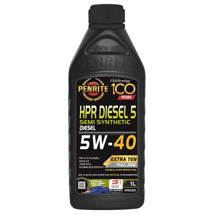 Ulei motor premium, Penrite HPR Diesel 5, 5W40, semi sintetic, 1 litru