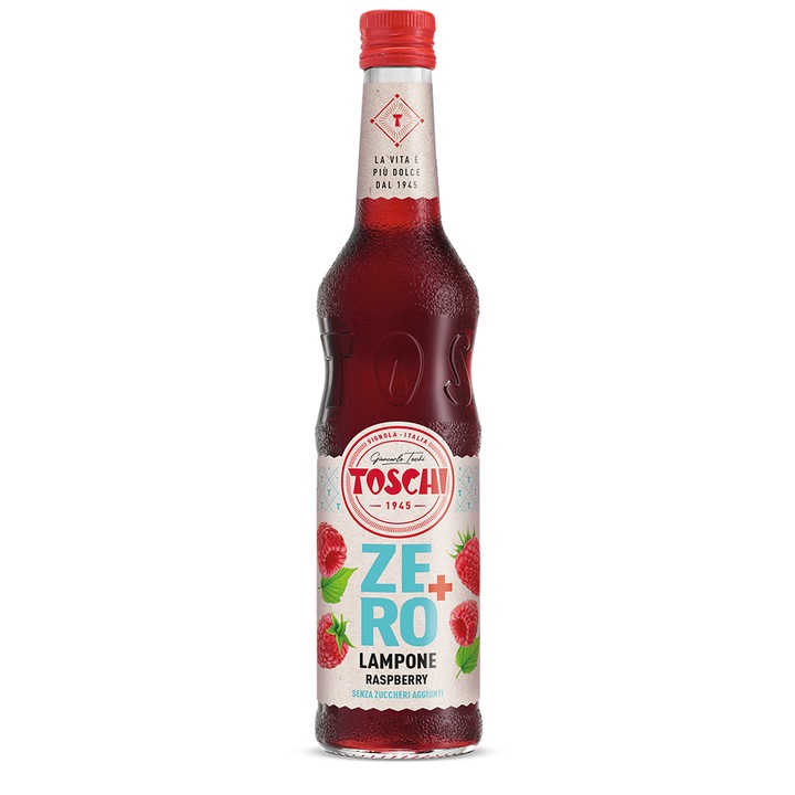Sirop Zmeura Lampone Zero, fara zahar adaugat Toschi, 560ml