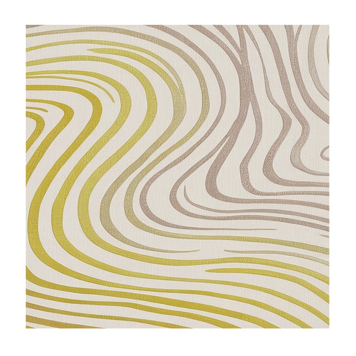 Tapet galben Tulup, elegant, 250x250cm, lavabil, pentru living