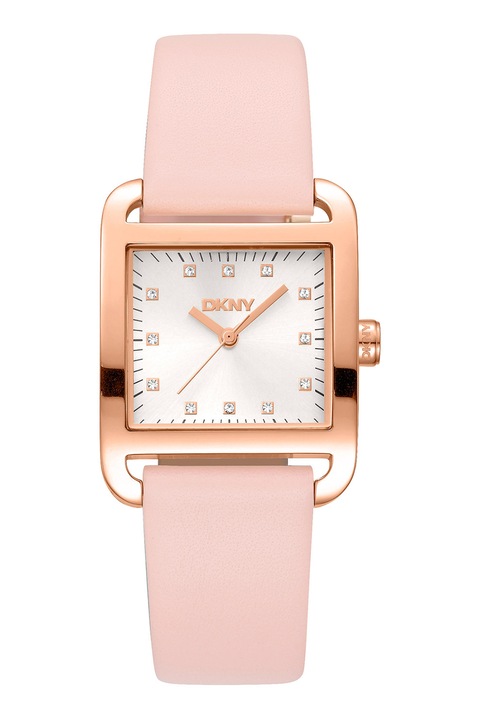 DKNY, Bőrszíjas karóra, Aranyszín, Lazacszín