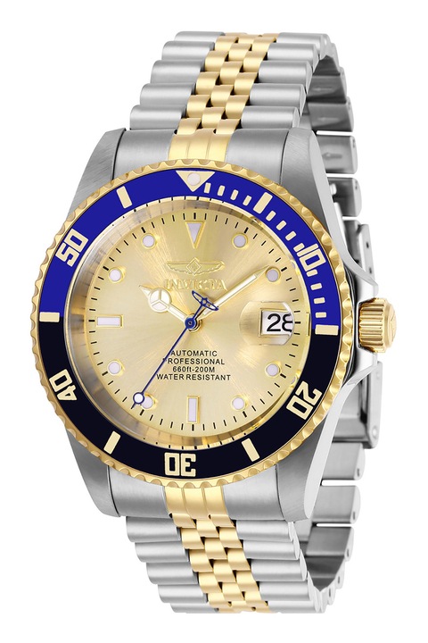 Invicta, Двуцветен автоматичен часовник, Сребрист, Златист