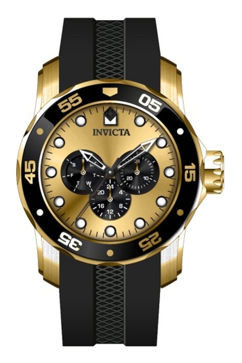 Invicta, Мултифункционален часовник Pro Diver, Черен