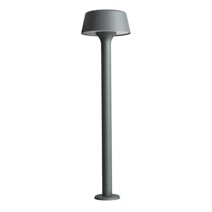 Stalp Gradina Exterior, Retro Electrica®, CENTRO FARETTI ORIGINAL, 70x19.5cm, Aluminiu, Soclu G9, IP54 Rezistent Apa Si Praf, Iluminat Alei Curte Terasa, Compatibil Bec LED Sau Halogen, Design Modern Iluminat Exterior Pentru Gradina, Gri Antracit