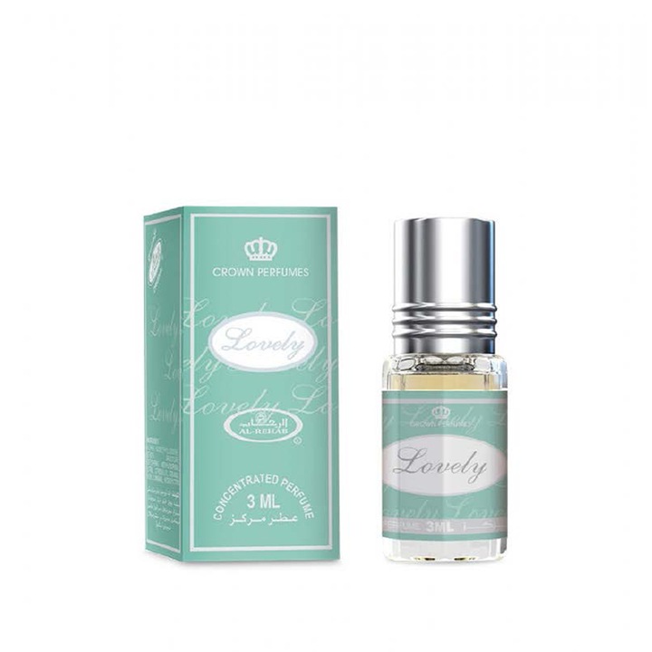 Lovely olajparfüm, Al-Rehab, 3 ml, gyümölcsös és virágos jegyek