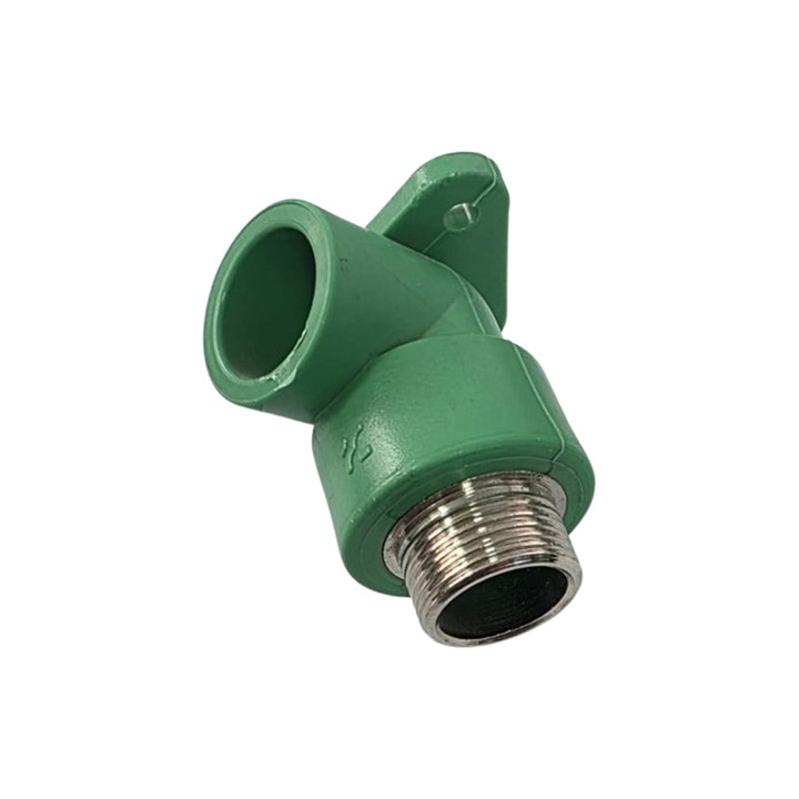 Cot cu talpa pentru PPR, verde, 25 mm x 3/4 Fe