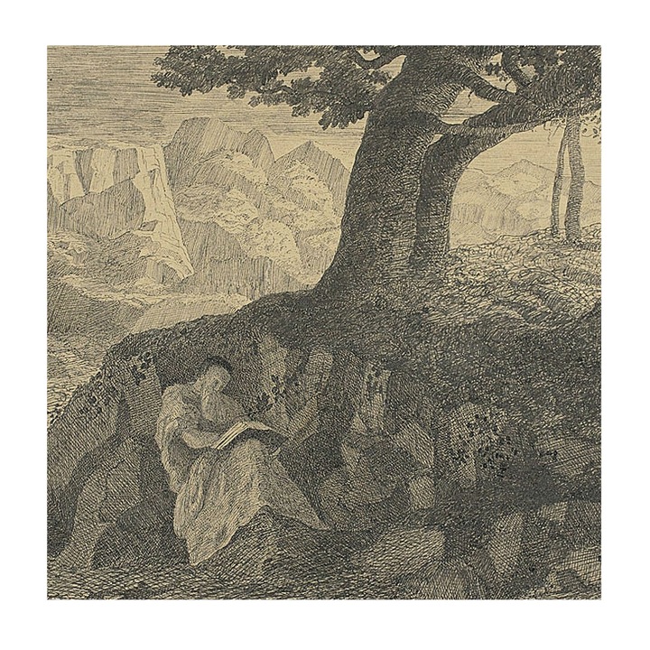 Fototapet Tulup, Citirea caracterului, Negru, 250x250 cm, Rezistent la umiditate, Finisaj mat, Set complet