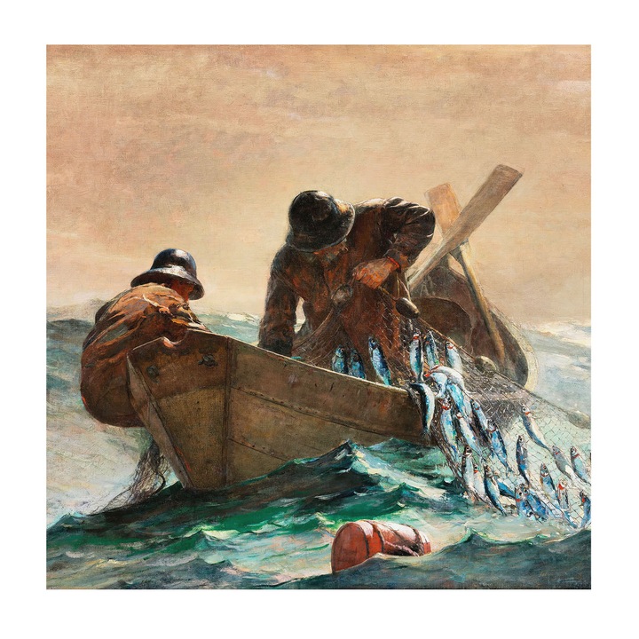 Fototapet Vinil Tulup Aventura pe mare Albastru 250x250cm Lavabil Rezistent la apă