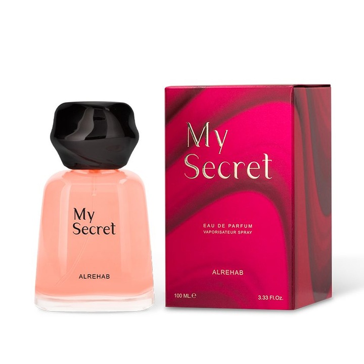 Al-Rehab Eau de Parfum, MY SECRET, 100 ml, citrusos, fehér virágos, ámbrás, vaníliás jegyek