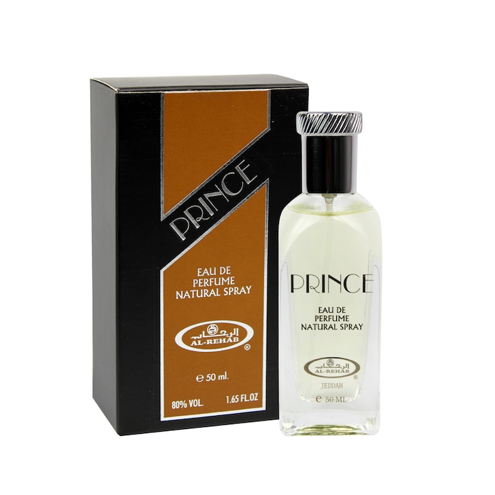 Eau de parfum, Al-Rehab, PRINCE, férfiaknak, 50 ml, citrusos és levendula jegyekkel
