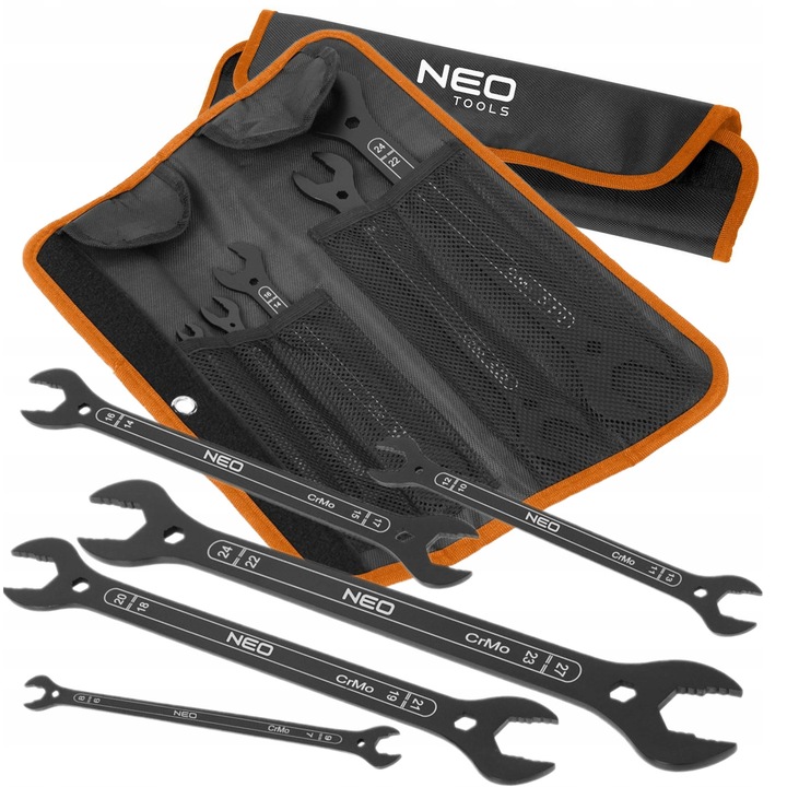 Set 5 Chei Plate Dublu Fata, 4 in 1, 6-27mm, NEO Tools