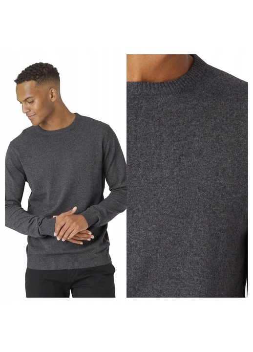 Pulover Barbati Marcus Dustin Regular Fit, Gri inchis