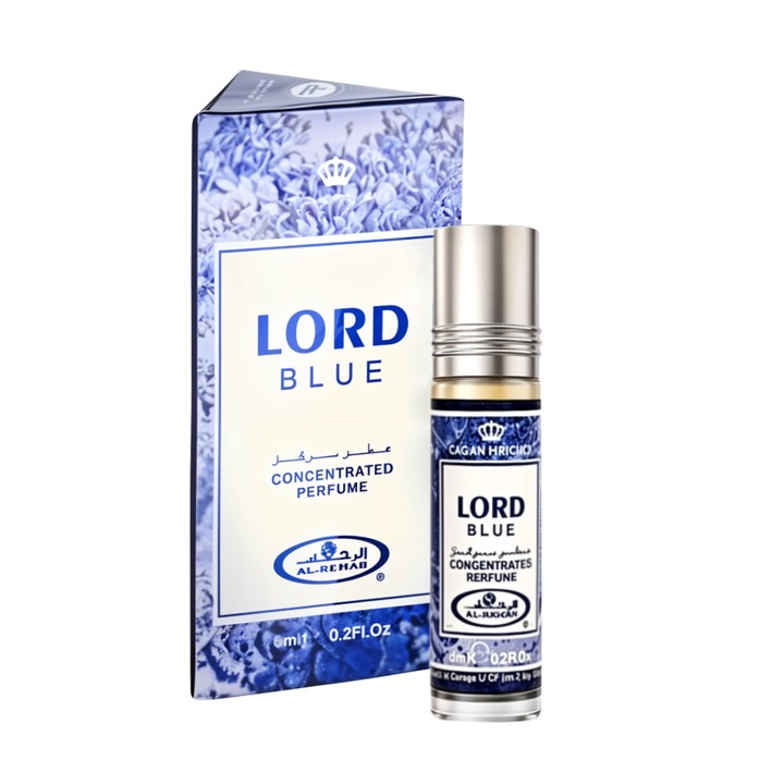 Lord Blue parfümolaj, Al Rehab, 6 ml, citrusos, virágos jegyek