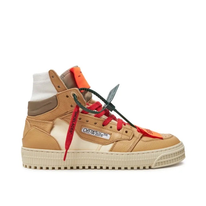 Pantofi sport Off White Off-Court 3.0, maroniu și verde, piele naturală, 41 EU