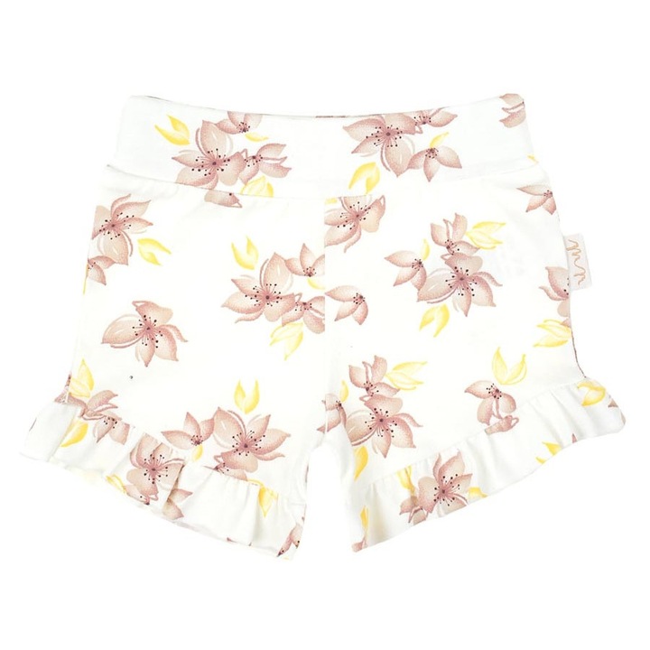 NICOL virágos gyerek rövidnadrág, Fehér