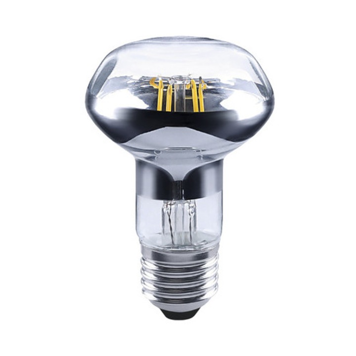 Bec LED variabil Flair E27 4W 280 lumeni, reflector R63 clar, lumina calda
