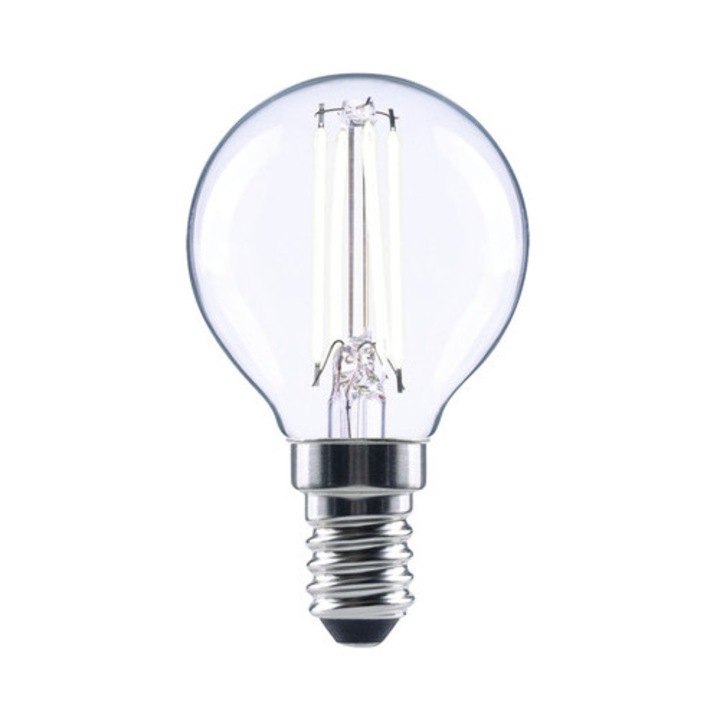 Bec LED variabil Flair E14 2, 2W 250 lumeni, glob clar G45, lumina neutra