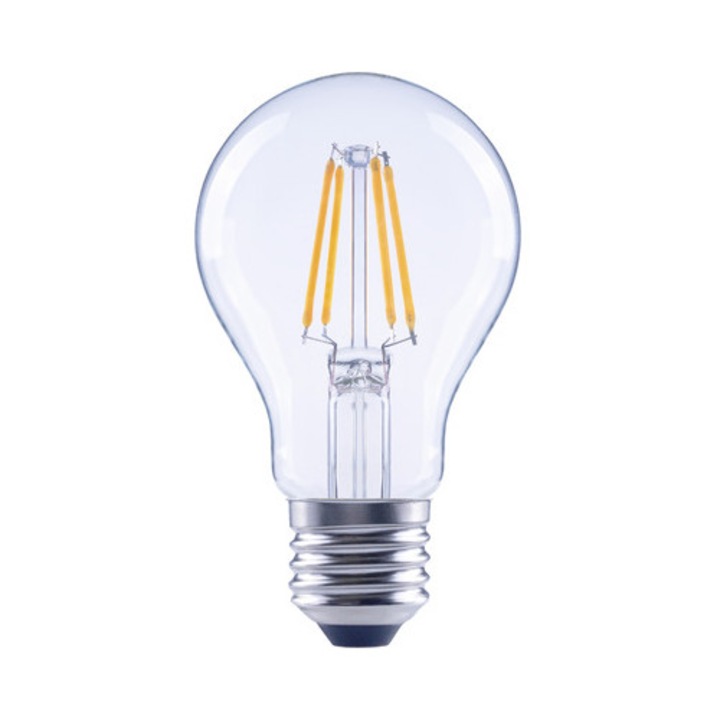 Bec LED variabil Flair E27 4W 470 lumeni, glob clar A60, lumina calda