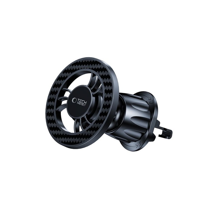 Tech-Protect N56 autós tartó, légbeömlőre rögzíthető, MagSafe kompatibilis, 360 fokos forgatás, fekete