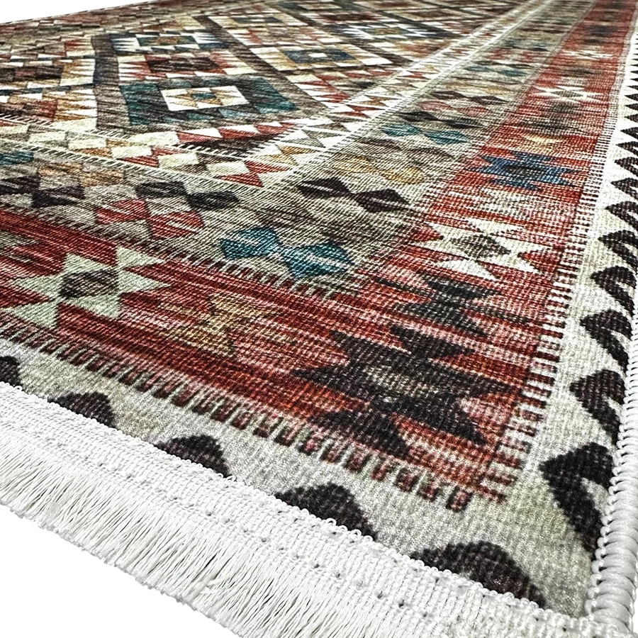 Traversa hol antiderapanta, 80x300 cm, poliester, multicolor