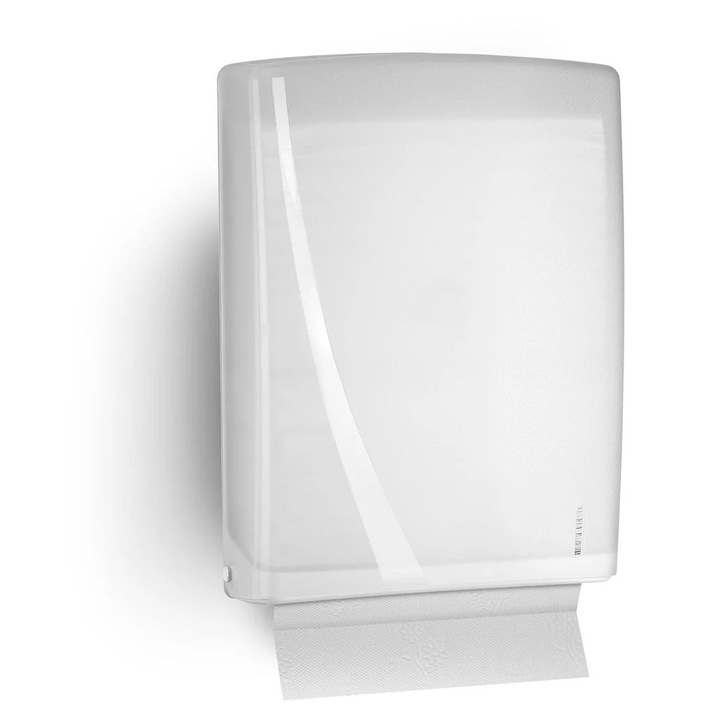 Adagoló, műanyag, Z hajtású Horeca papírtörlőhöz, 400 lap, kézi