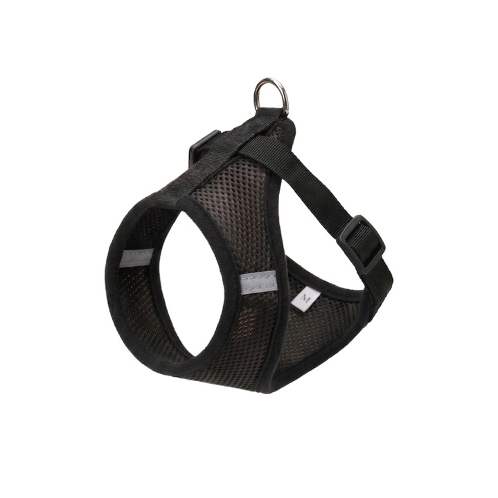 Ham ajustabil cu lesa pentru caini, negru, HC1024 - L