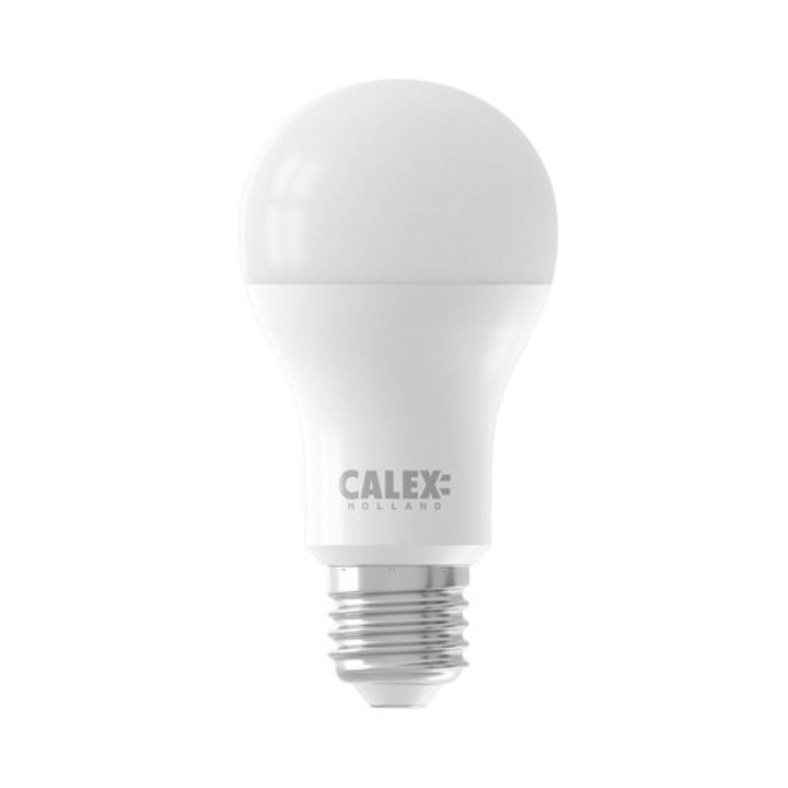 Bec LED RGB Calex E27 9, 4W 806 lumeni, glob mat A60, conexiune WiFi