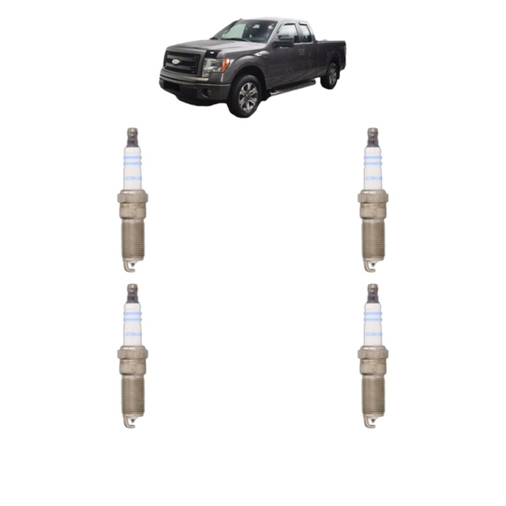 Set 4 Bujii Scanteie FORD USA F-150 Extended Cab Pickup 3.3 Flexfuel 4WD 292 CP din 2017, bujie motor, Bosch, 4x Stickere auto cu FORD USA