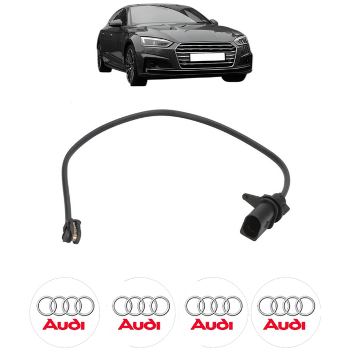 Senzor uzura placute frana AUDI A5 (F53, F5P) RS5 TFSI quattro 450 CP din 2017, Bosch, 4x Stickere auto cu AUDI